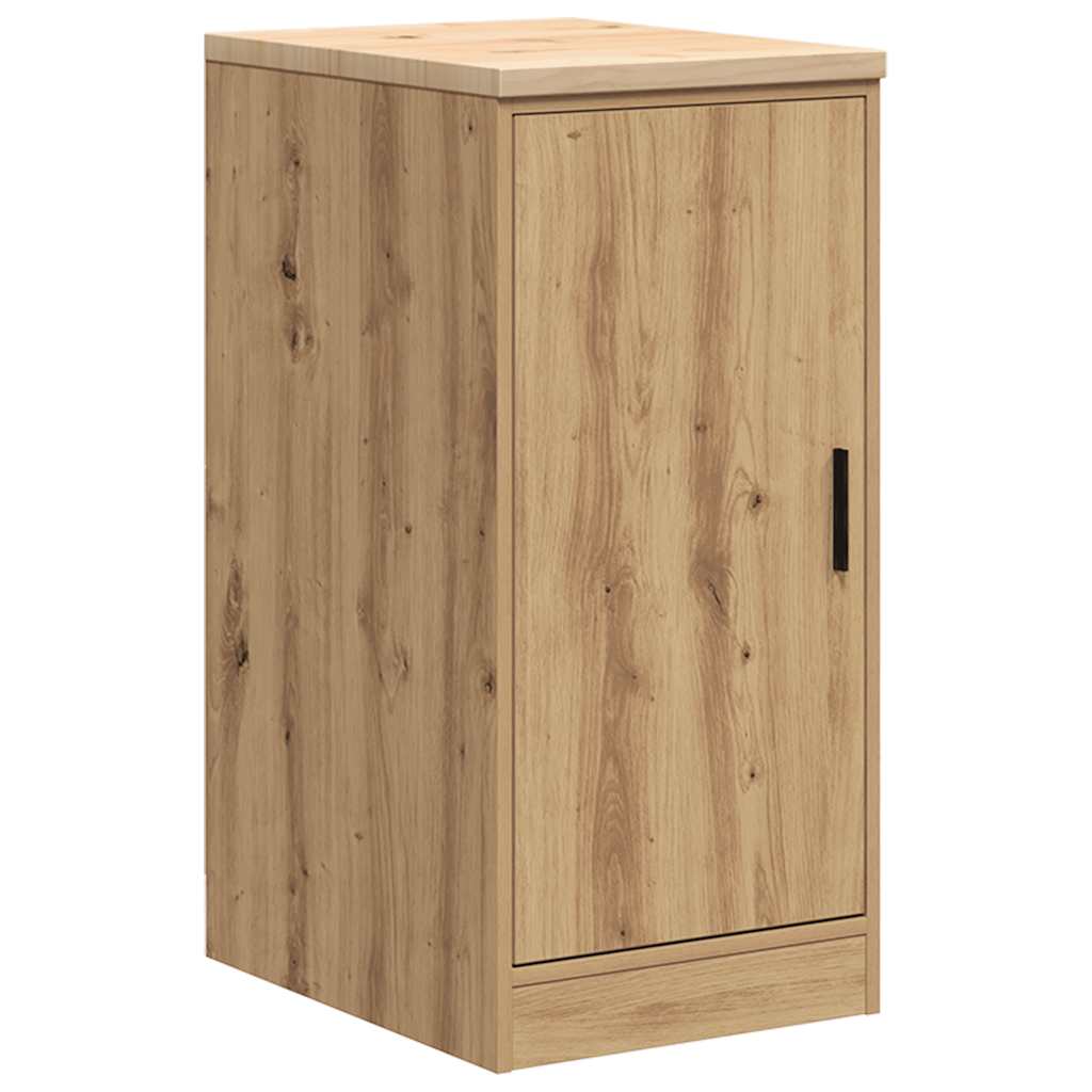 vidaXL Garage Storage Cabinet Artisan Oak 40x51x85 cm Solid Wood Pine 2