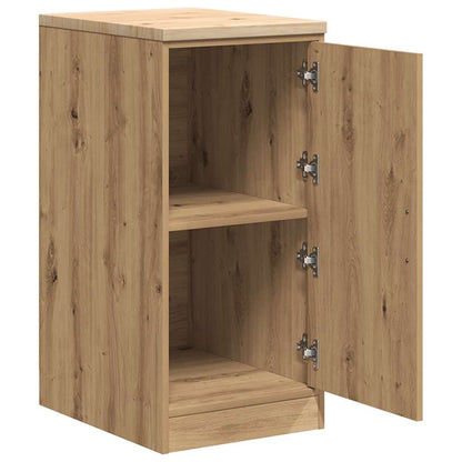 vidaXL Garage Storage Cabinet Artisan Oak 40x51x85 cm Solid Wood Pine 5