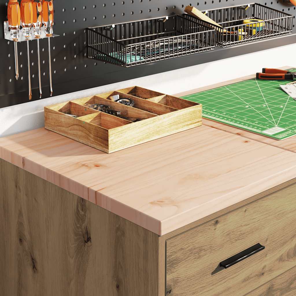 Garage Storage Cabinet Solid Wood Pine 40 x 51 x 85 cm 4 Drawers Artisan oak