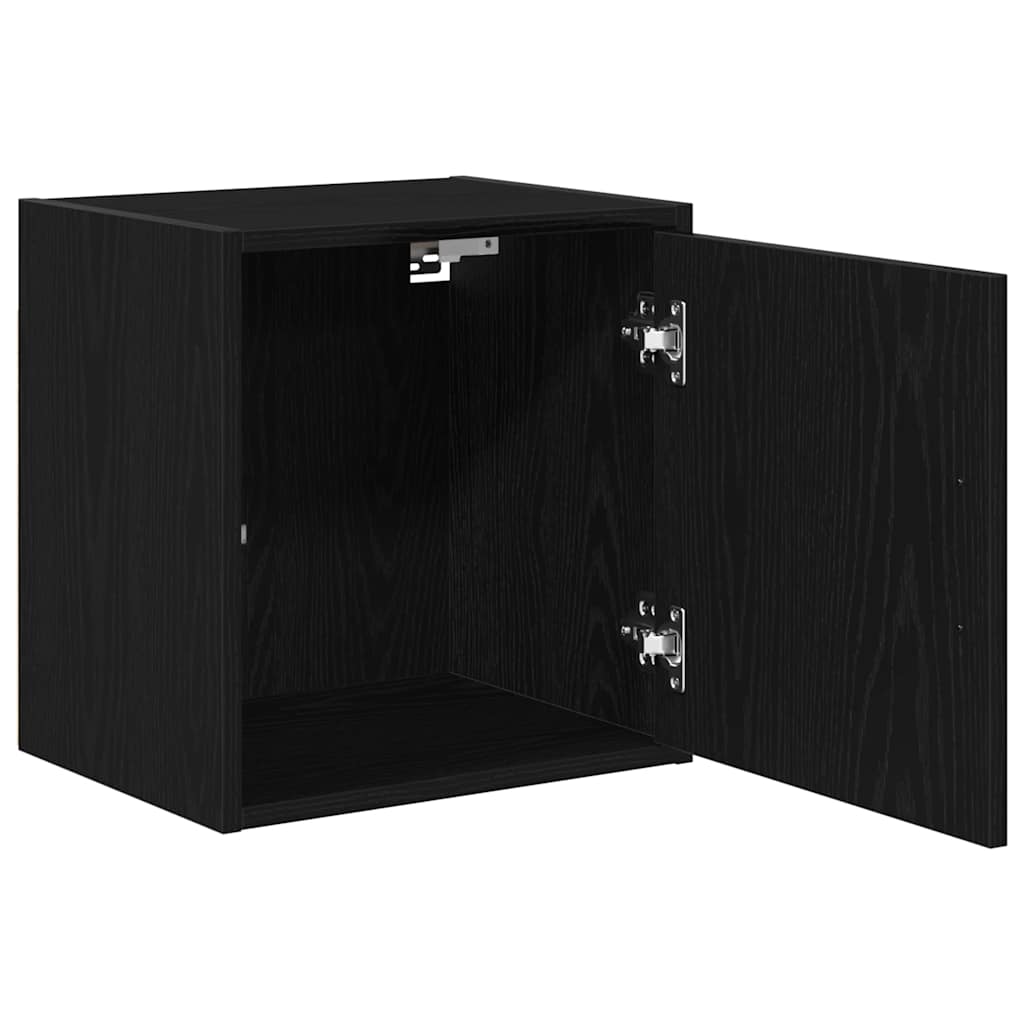 vidaXL Garage Wall Cabinets 2 pcs Black Engineered Wood 5
