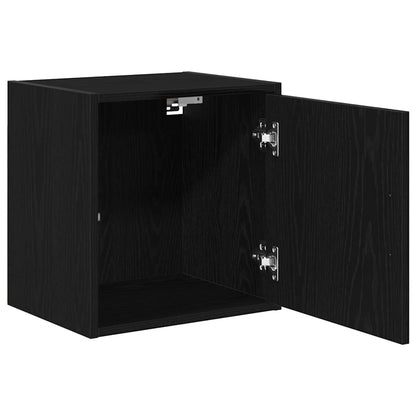 vidaXL Garage Wall Cabinets 2 pcs Black Engineered Wood 5