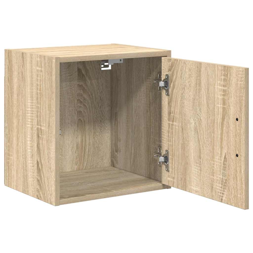 vidaXL Garage Wall Cabinets 2 pcs Sonoma Oak Engineered Wood 5