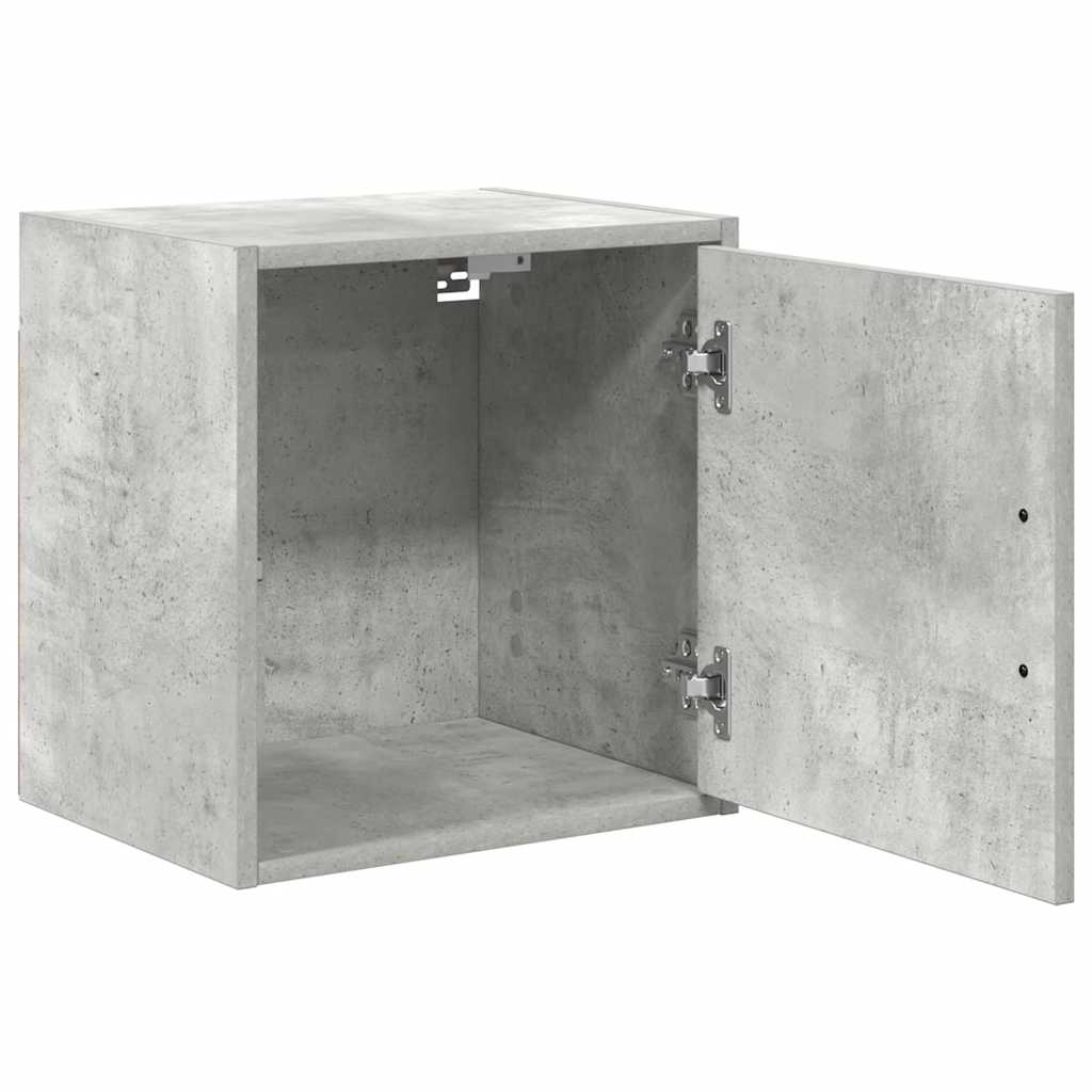 vidaXL Garage Wall Cabinets 2 pcs Concrete Grey Engineered Wood 5