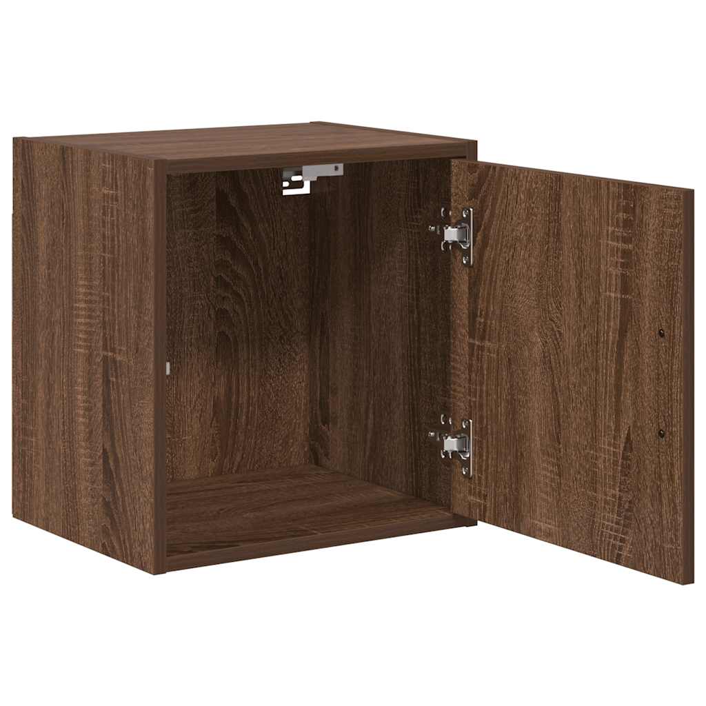 vidaXL Garage Wall Cabinets 2 pcs Brown Oak Engineered Wood 5
