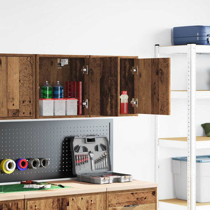vidaXL Garage Wall Cabinets 2 pcs Old Wood Engineered Wood 2