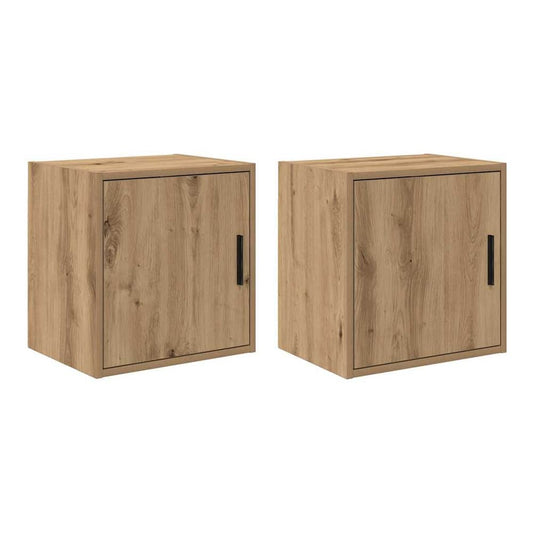Garage Wall Cabinets Engineered Wood 2 40 x 30 x 41 cm Artisan oak