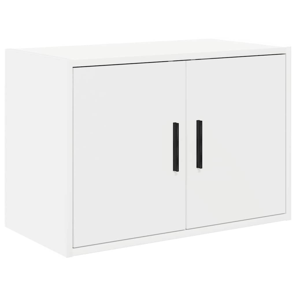 vidaXL Garage Wall Cabinet White Engineered Wood 2