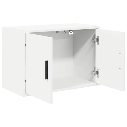 vidaXL Garage Wall Cabinet White Engineered Wood 5