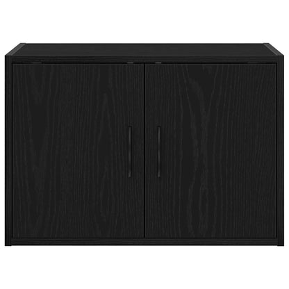 vidaXL Garage Wall Cabinet Black Engineered Wood 6