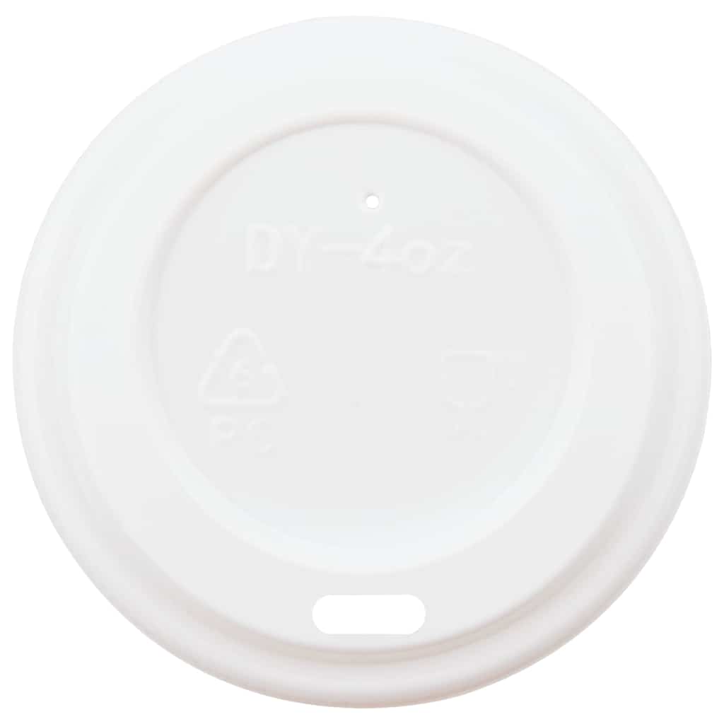 vidaXL Paper Coffee Cups with Lids 1000 pcs 4oz 100ml 3