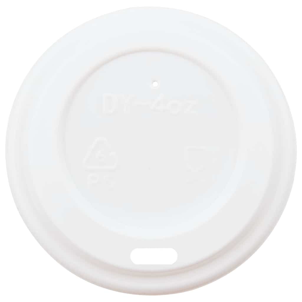 vidaXL Paper Coffee Cups with Lids 1000 pcs 4oz 100ml 3
