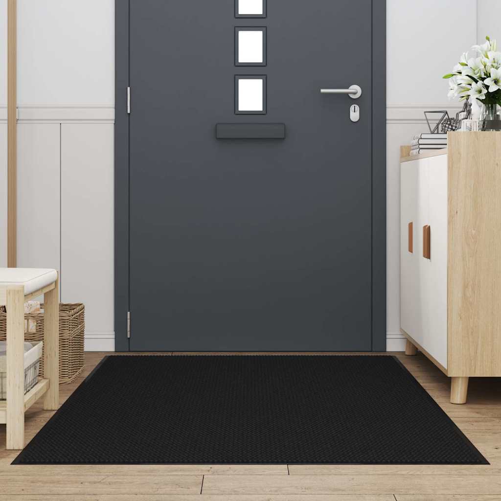 vidaXL Doormat Black 115x200 cm 2