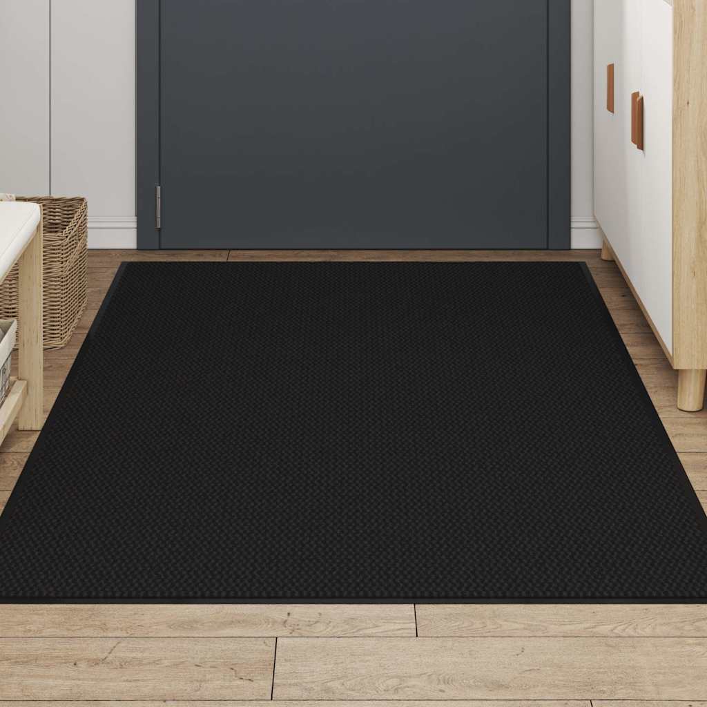 vidaXL Doormat Black 115x200 cm 3