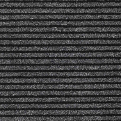 vidaXL Doormat Stripe Black and Grey 115x200 cm 6