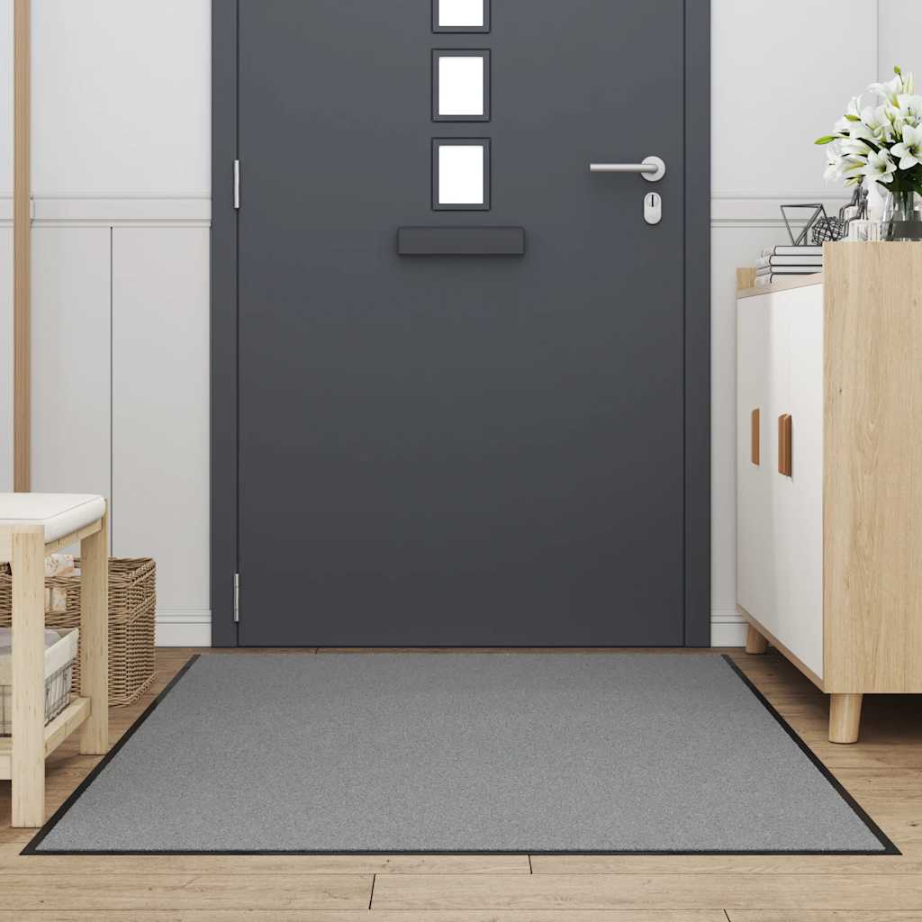 vidaXL Doormat Grey 115x200 cm 2
