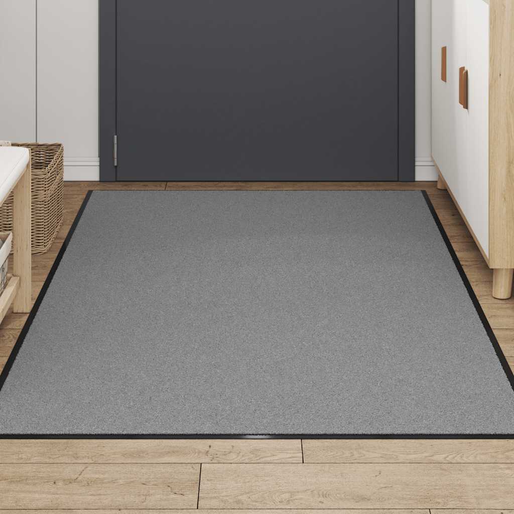 vidaXL Doormat Grey 115x200 cm 3
