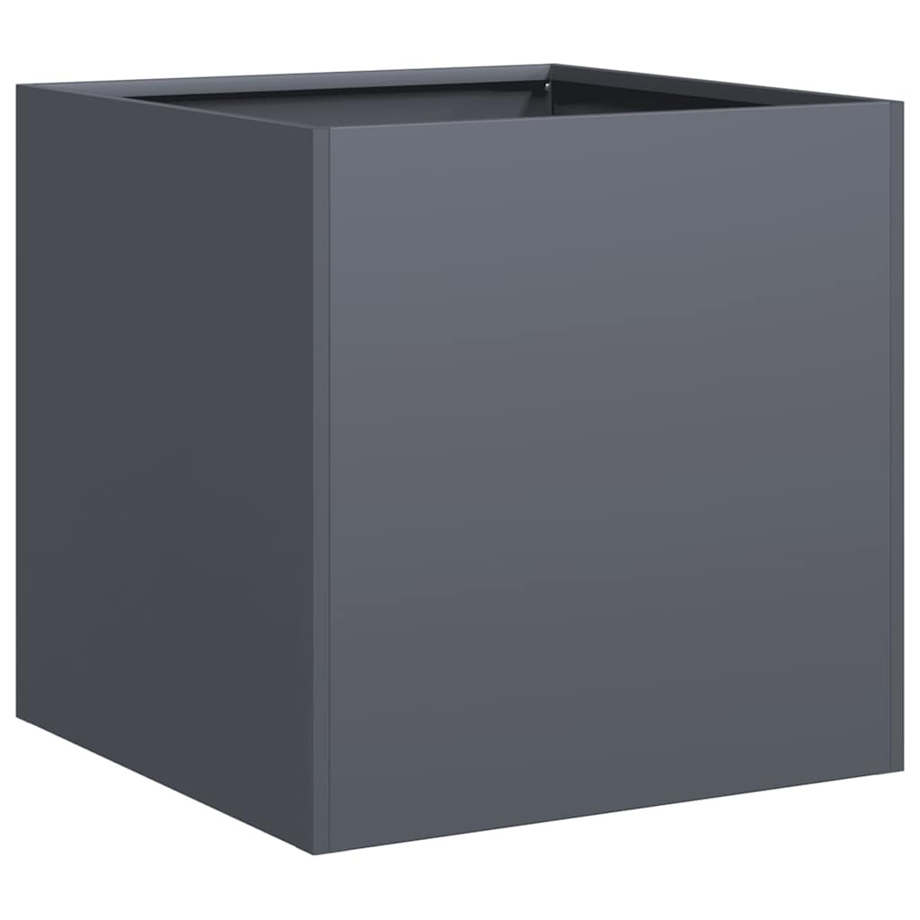 vidaXL Planter Anthracite 40x40x40 cm Cold-rolled Steel 2