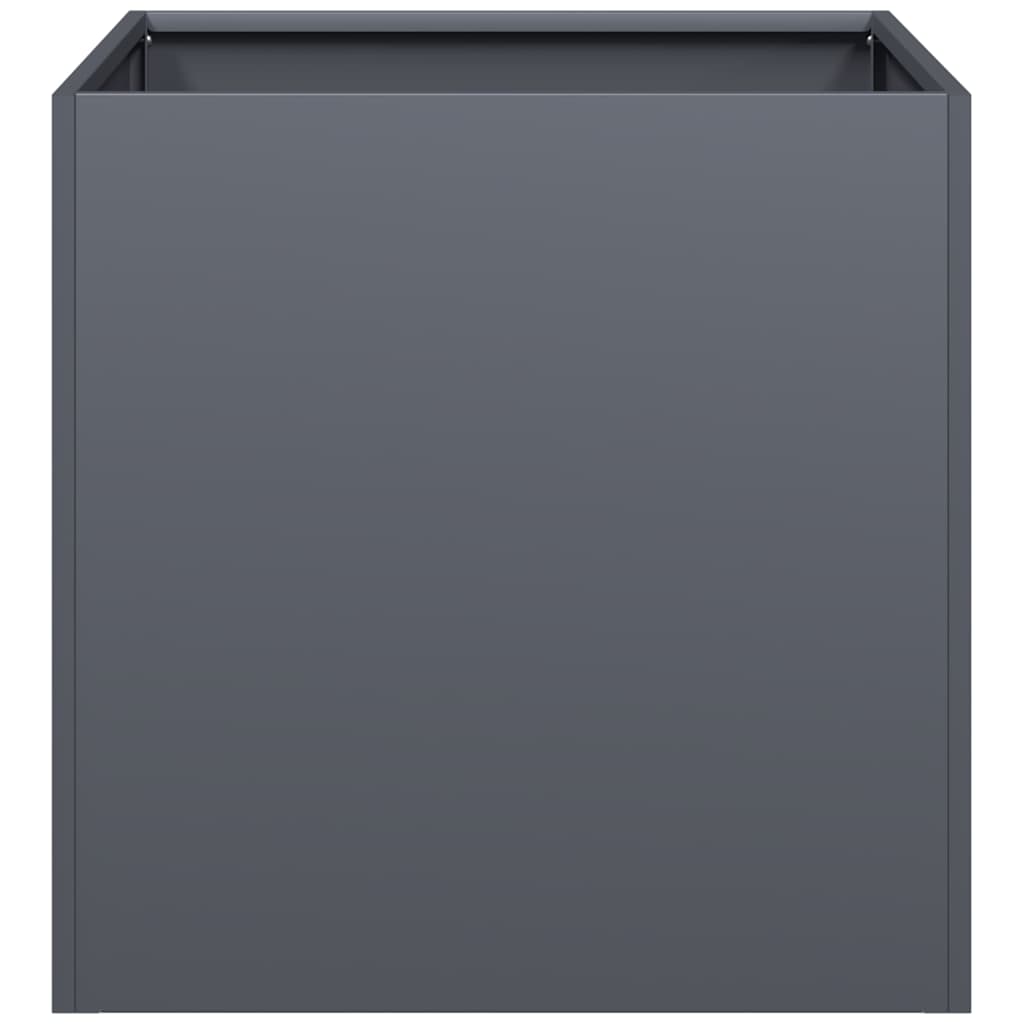 vidaXL Planter Anthracite 40x40x40 cm Cold-rolled Steel 4