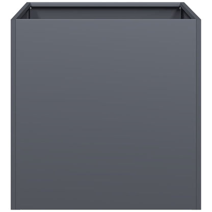 vidaXL Planter Anthracite 40x40x40 cm Cold-rolled Steel 4