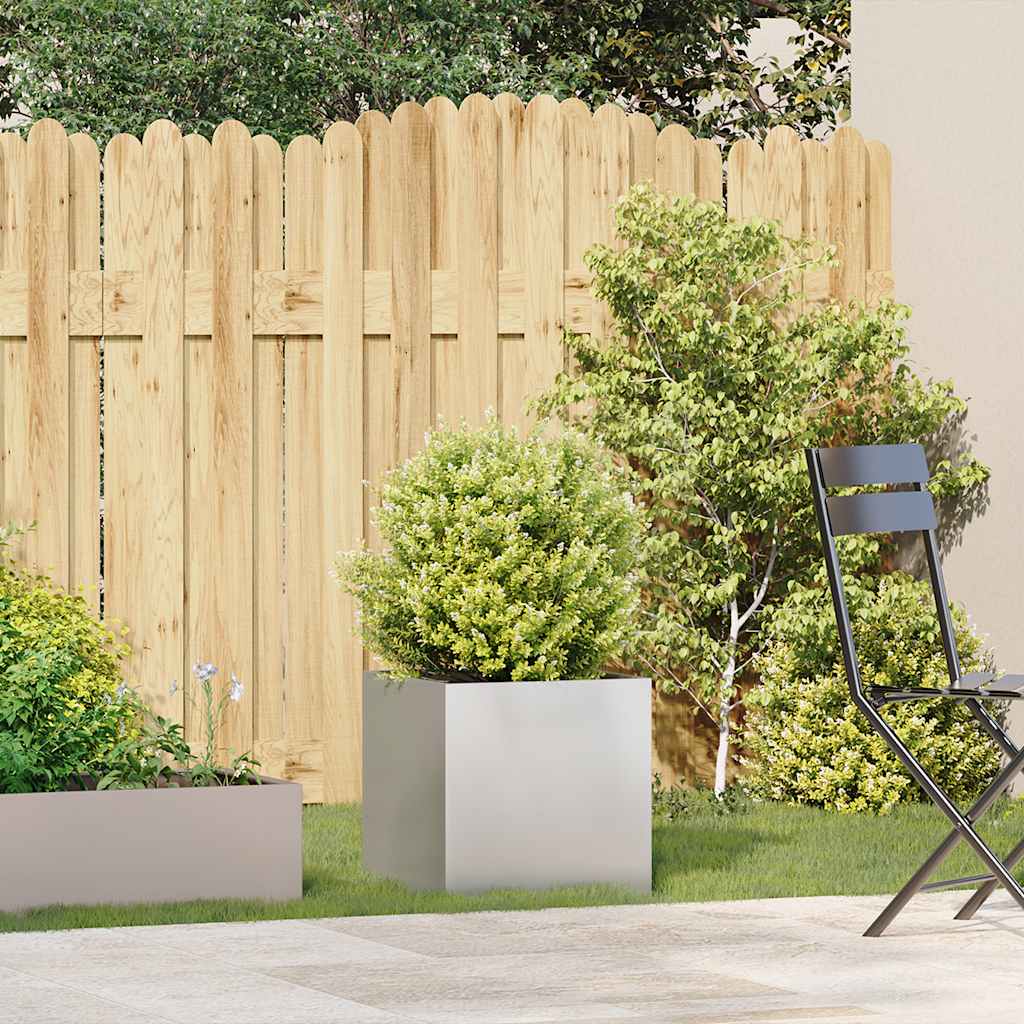 vidaXL Planter 40x40x40 cm Stainless Steel 3