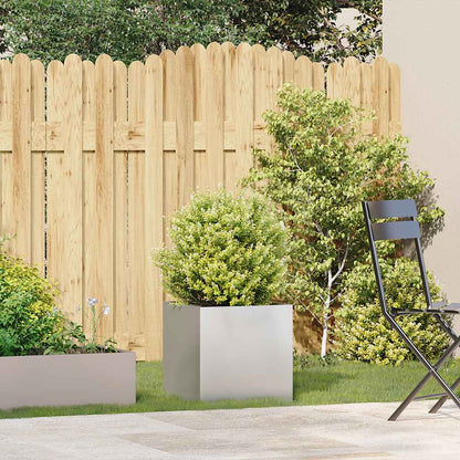 vidaXL Planter 40x40x40 cm Stainless Steel 3