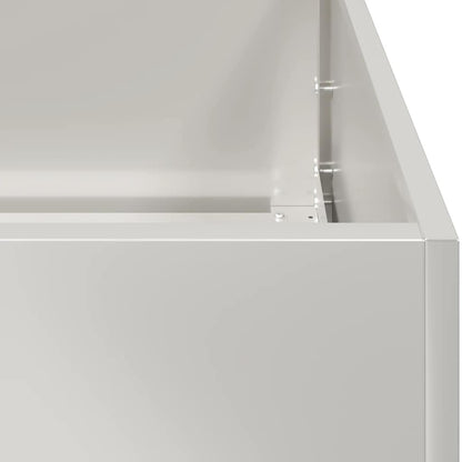 vidaXL Planter 40x40x40 cm Stainless Steel 6