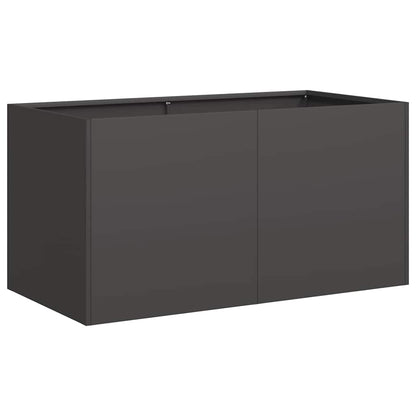 vidaXL Planter Black 80x40x40 cm Cold-rolled Steel 2