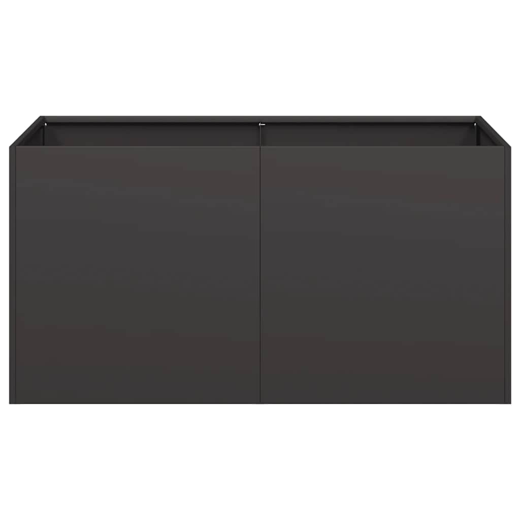 vidaXL Planter Black 80x40x40 cm Cold-rolled Steel 4