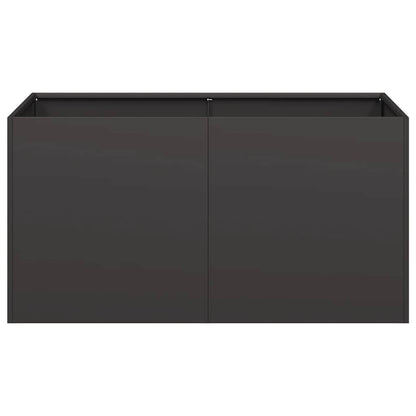 vidaXL Planter Black 80x40x40 cm Cold-rolled Steel 4