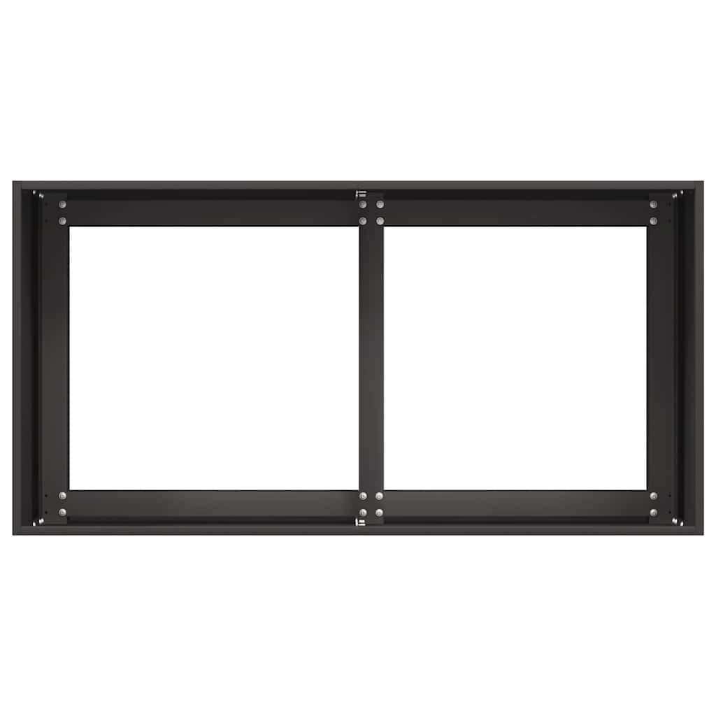 vidaXL Planter Black 80x40x40 cm Cold-rolled Steel 5