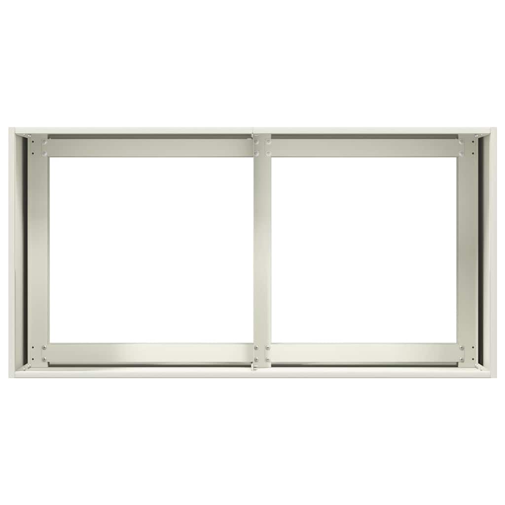 vidaXL Planter White 80x40x40 cm Cold-rolled Steel 5