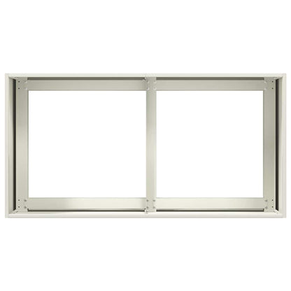 vidaXL Planter White 80x40x40 cm Cold-rolled Steel 5