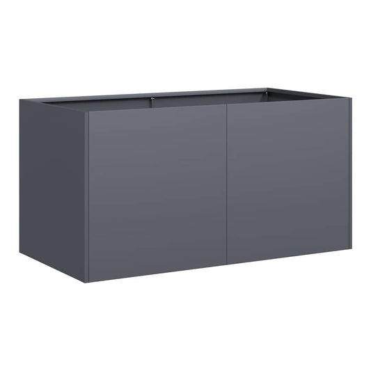 Planter 80x40x40 cm Cold-rolled Steel Depth 40 cm Height 40 cm Width 80 cm Anthracite