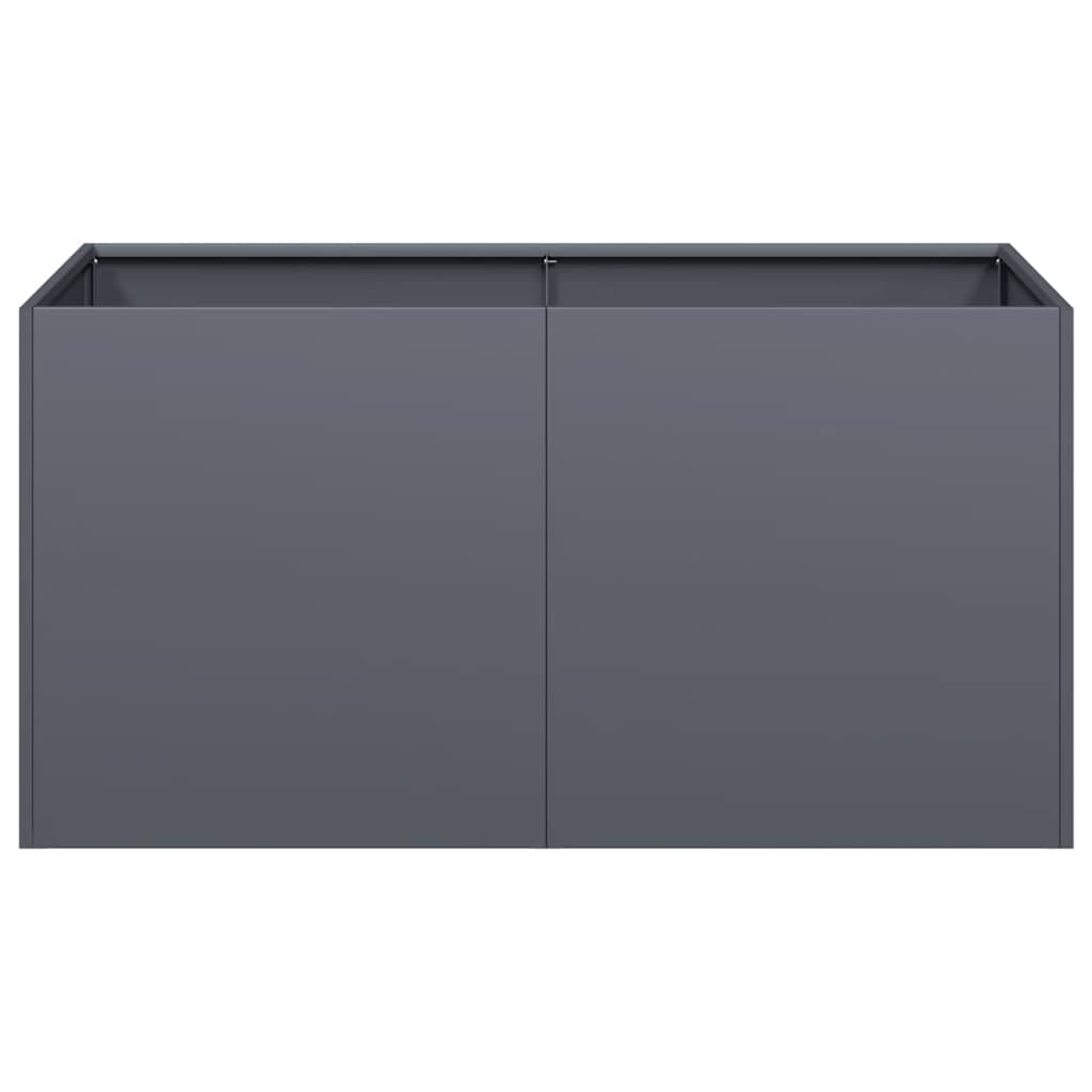 vidaXL Planter Anthracite 80x40x40 cm Cold-rolled Steel 4