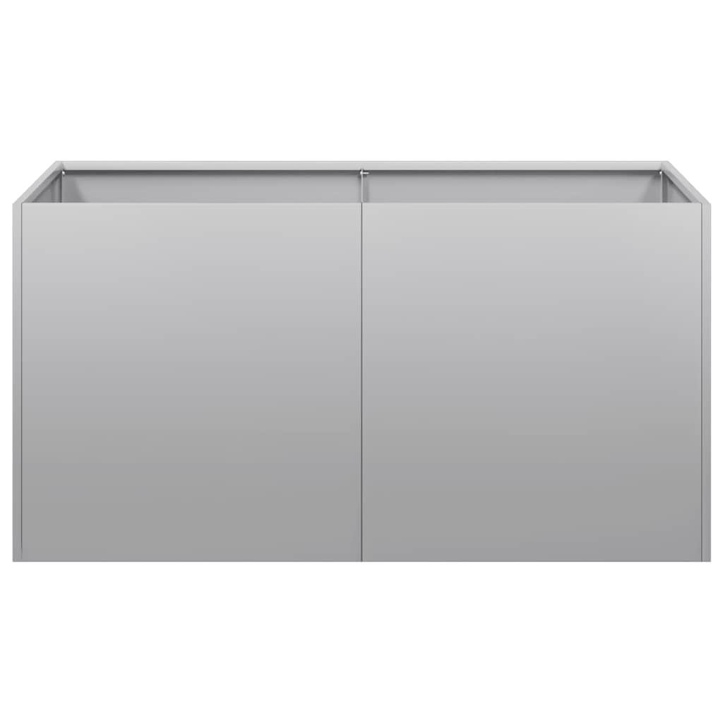 vidaXL Planter 80x40x40 cm Galvanised Steel 4