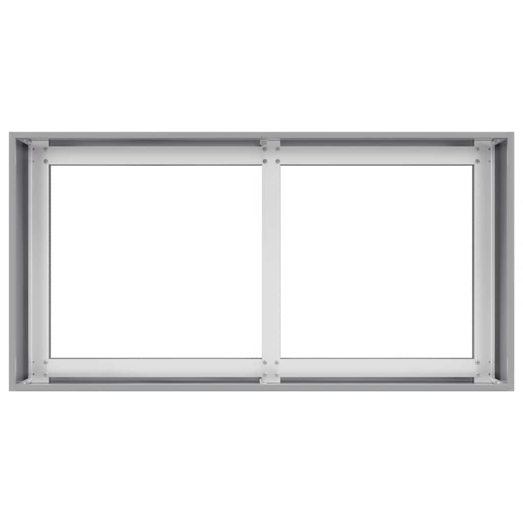 vidaXL Planter 80x40x40 cm Galvanised Steel 5