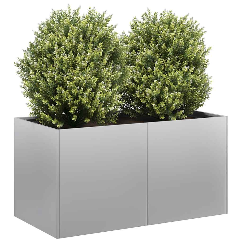 vidaXL Planter 80x40x40 cm Galvanised Steel 1