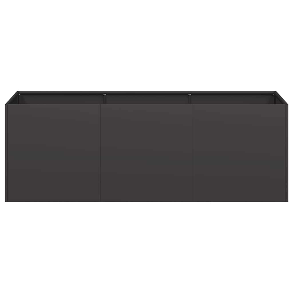vidaXL Planter Black 120x40x40 cm Cold-rolled Steel 4
