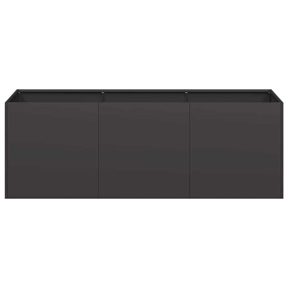 vidaXL Planter Black 120x40x40 cm Cold-rolled Steel 4