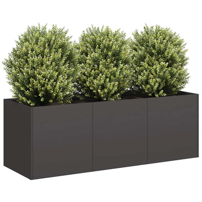 vidaXL Planter Black 120x40x40 cm Cold-rolled Steel 1