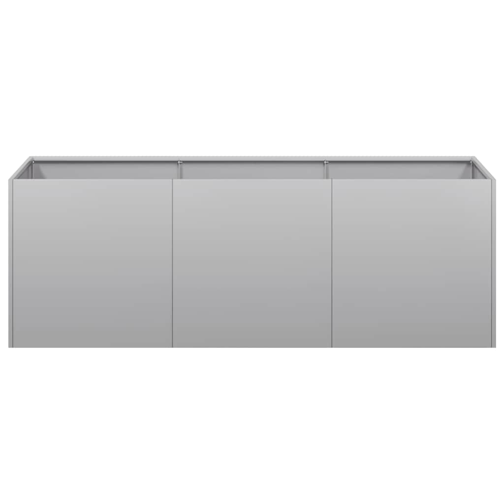 vidaXL Planter 120x40x40 cm Galvanised Steel 4