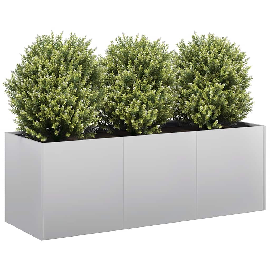 vidaXL Planter 120x40x40 cm Galvanised Steel 1