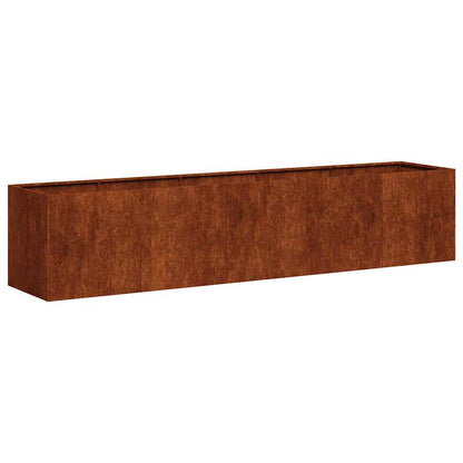 vidaXL Garden Planter Rusty 200 x 40 x 40 cm 2
