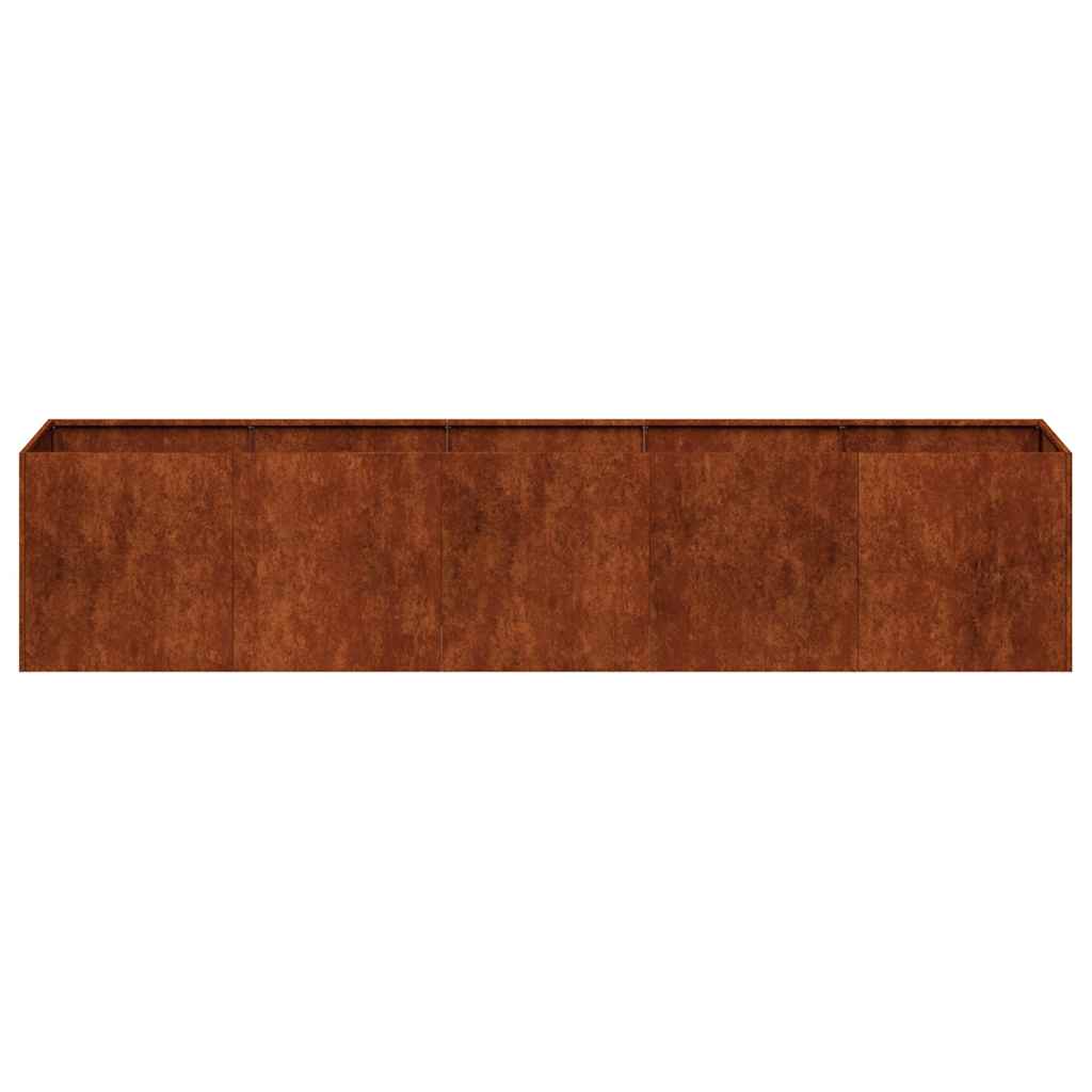 vidaXL Garden Planter Rusty 200 x 40 x 40 cm 5