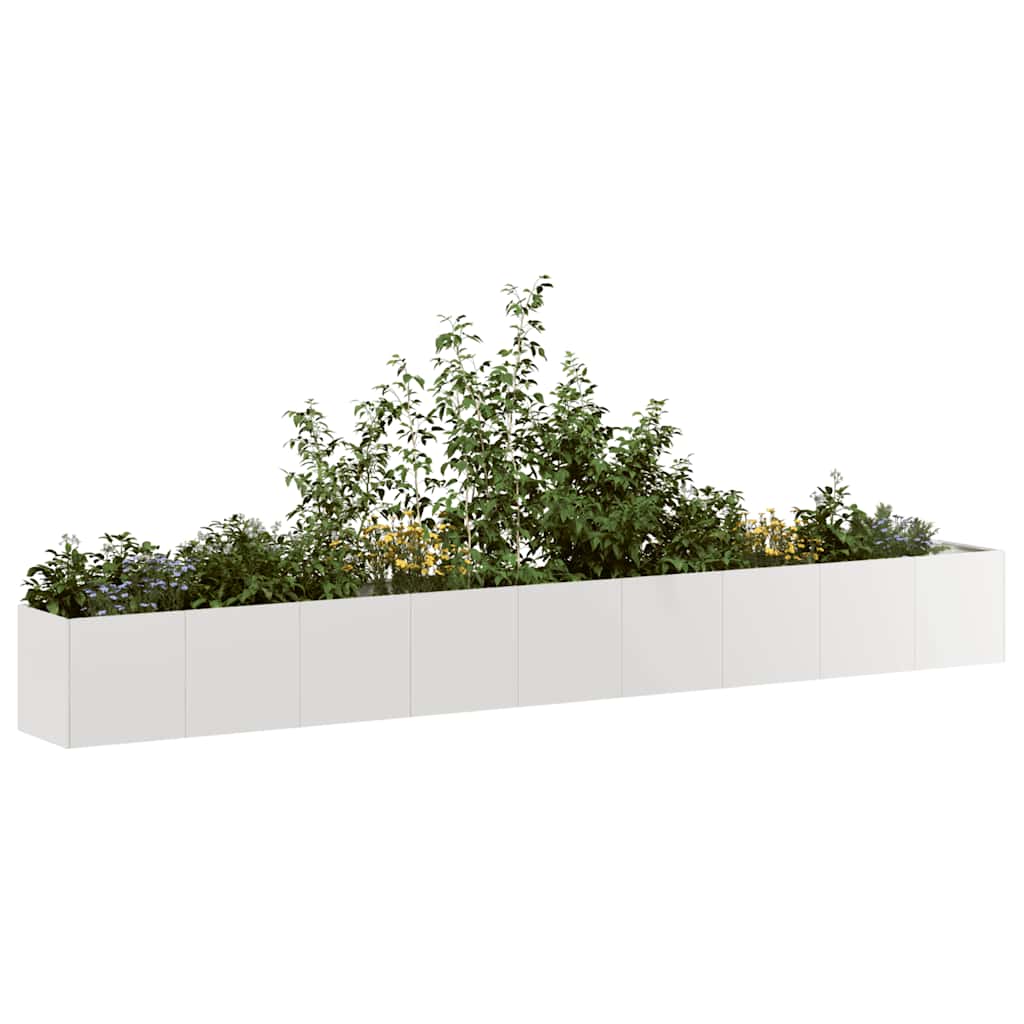 Planter 360x40x40 cm Cold-rolled Steel Stainless steel