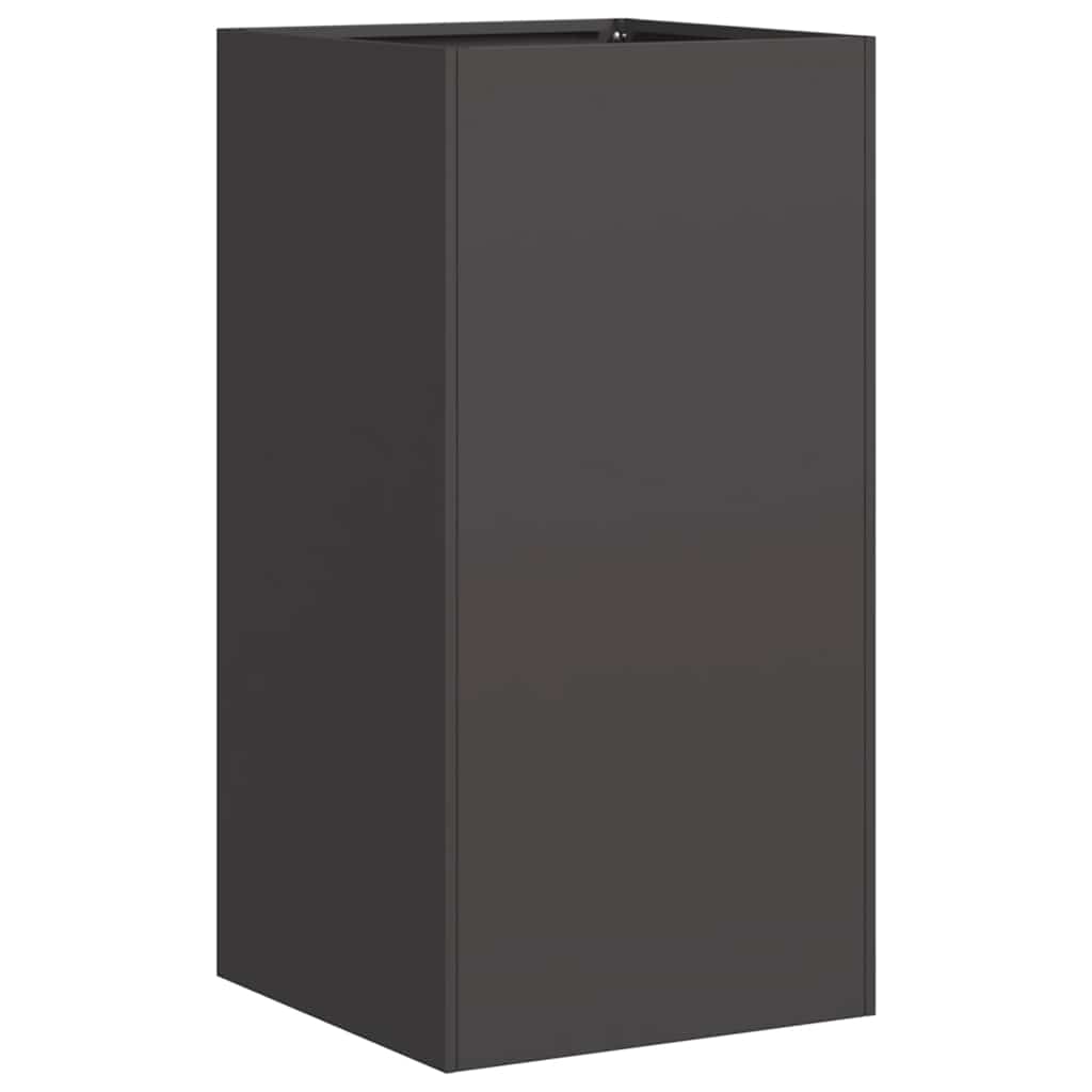 vidaXL Planter Black 40x40x80 cm Cold-rolled Steel 2