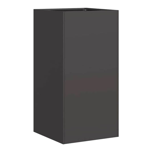 Planter 40x40x80 cm Cold-rolled Steel Depth 40 cm Height 80 cm Width 40 cm Black