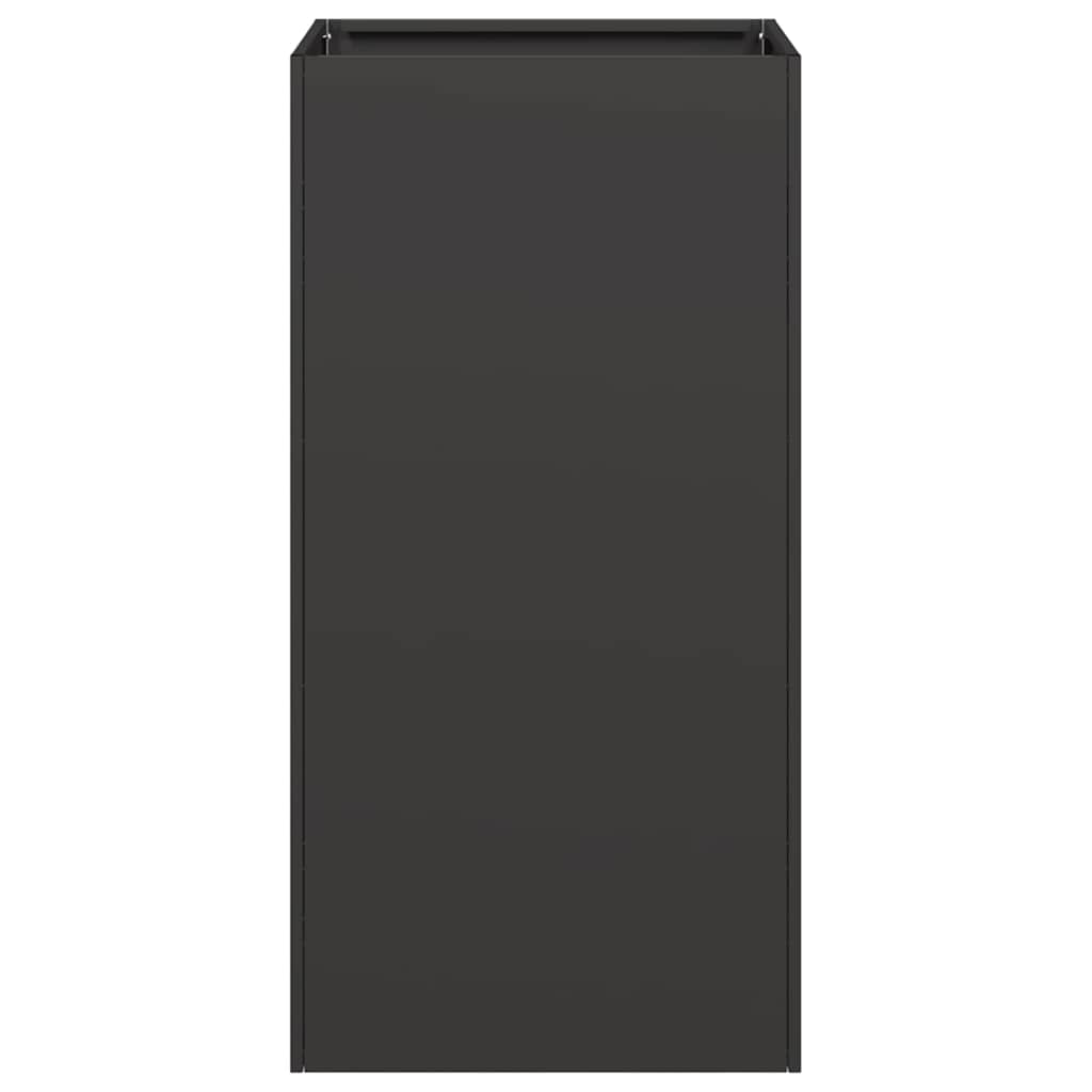 vidaXL Planter Black 40x40x80 cm Cold-rolled Steel 4