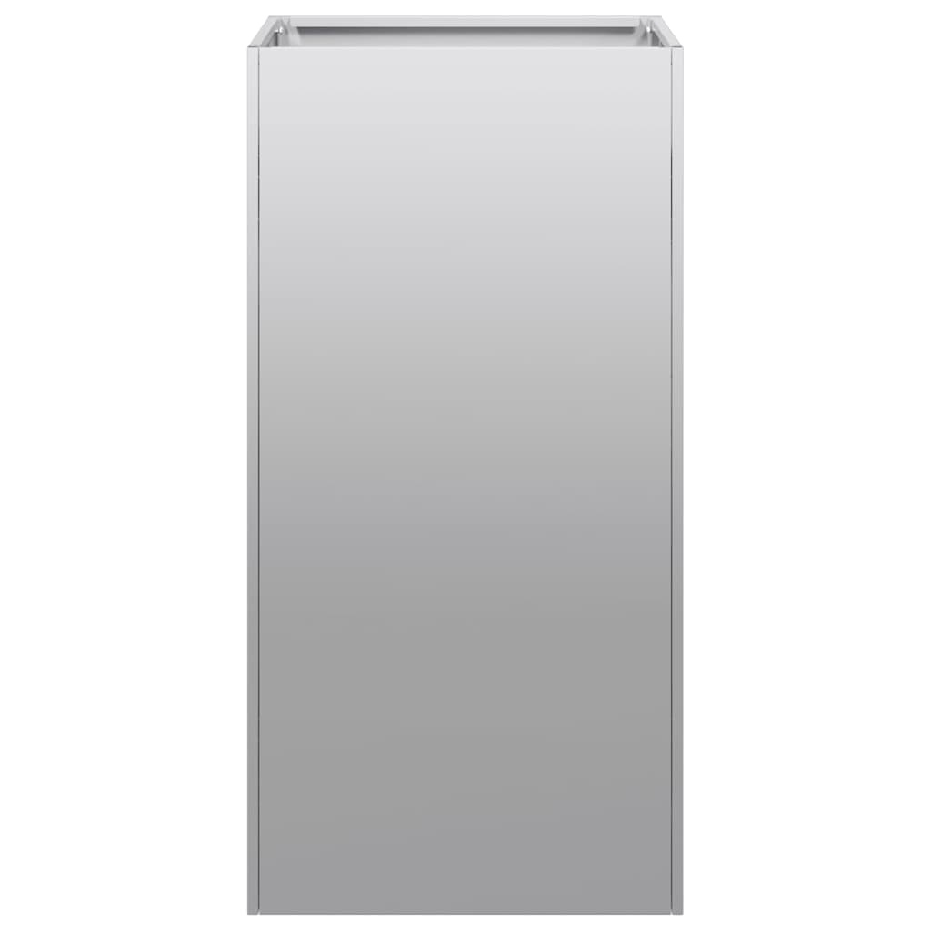 vidaXL Planter 40x40x80 cm Galvanised Steel 4
