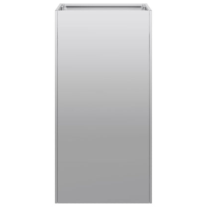 vidaXL Planter 40x40x80 cm Galvanised Steel 4